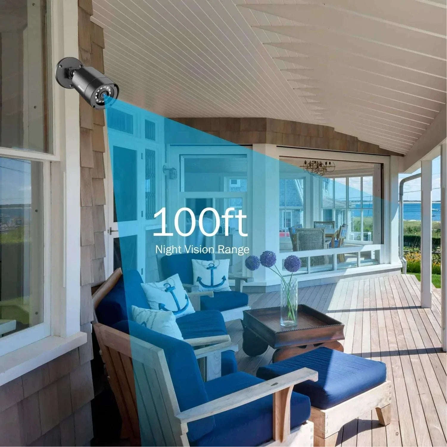 ANNKE 4 Camera 1080P CCTV Kit with Night Vision 30m IP66 - Image 3