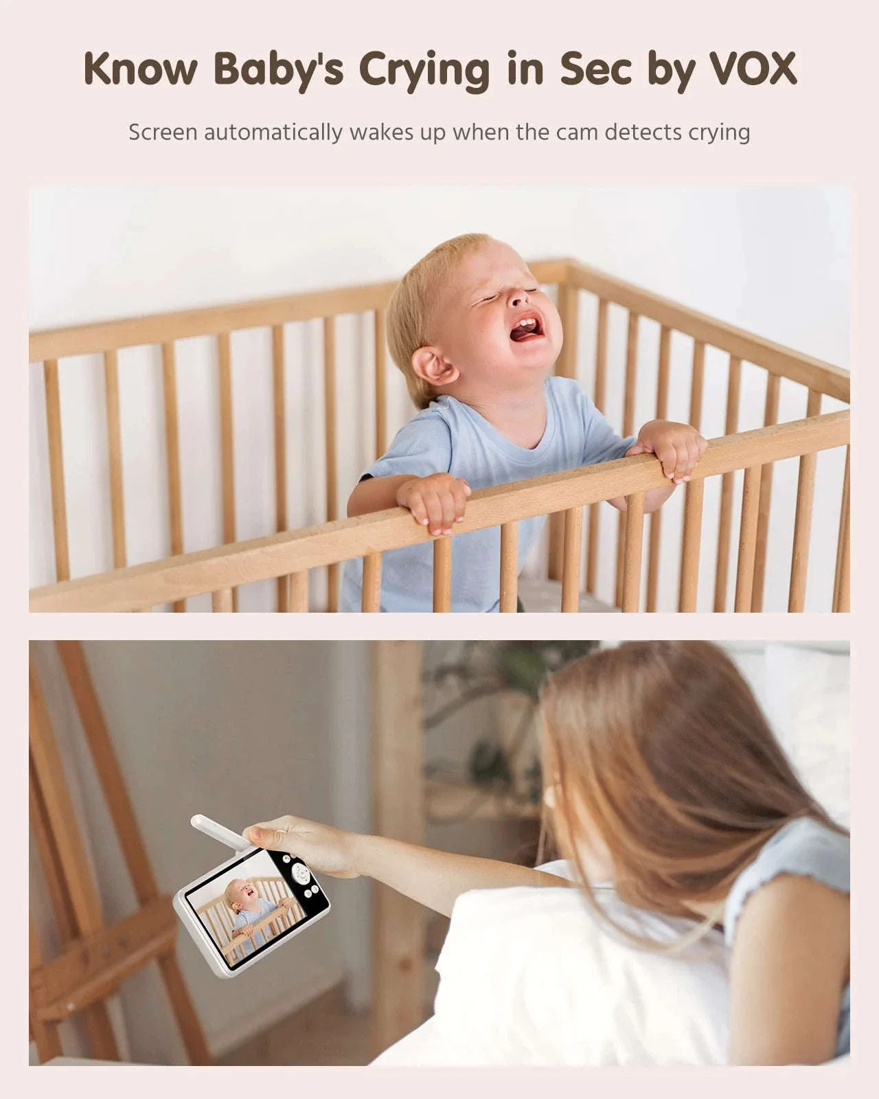 ANNKE 5" Wireless Baby Monitor with Night Vision and Audio - Image 11