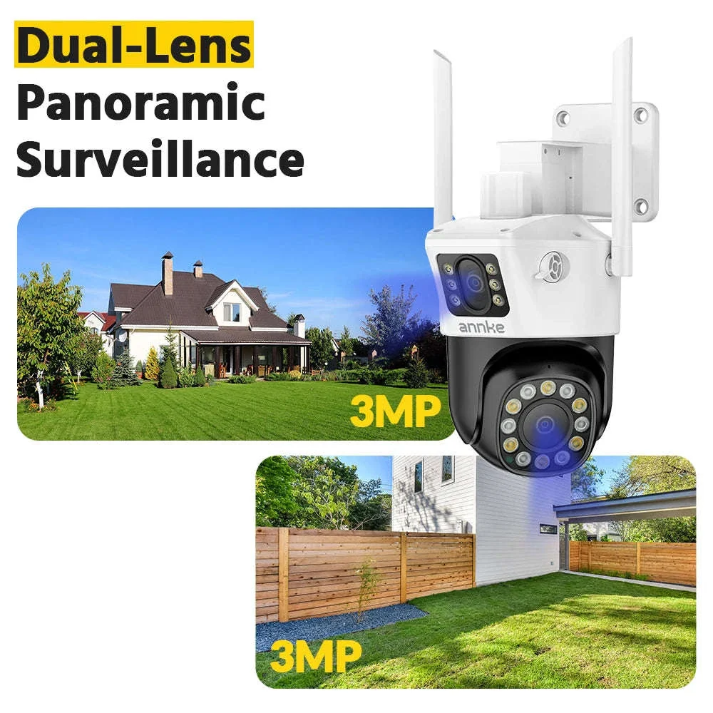 ANNKE 6MP Dual Lens WiFi Outdoor Security Camera with Night Vision - Image 2
