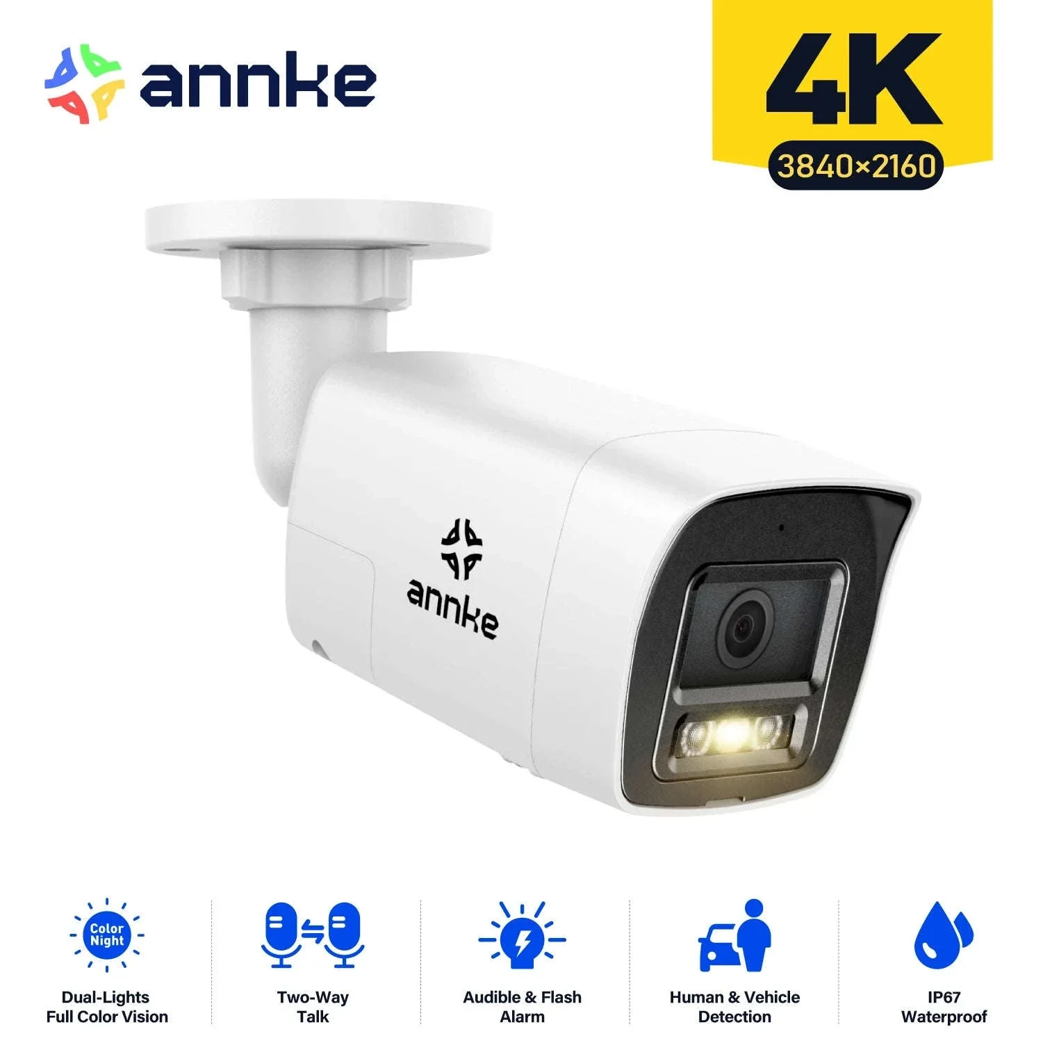 ANNKE 8MP 4K PoE Bullet Security Camera with Human Detection - Image 16
