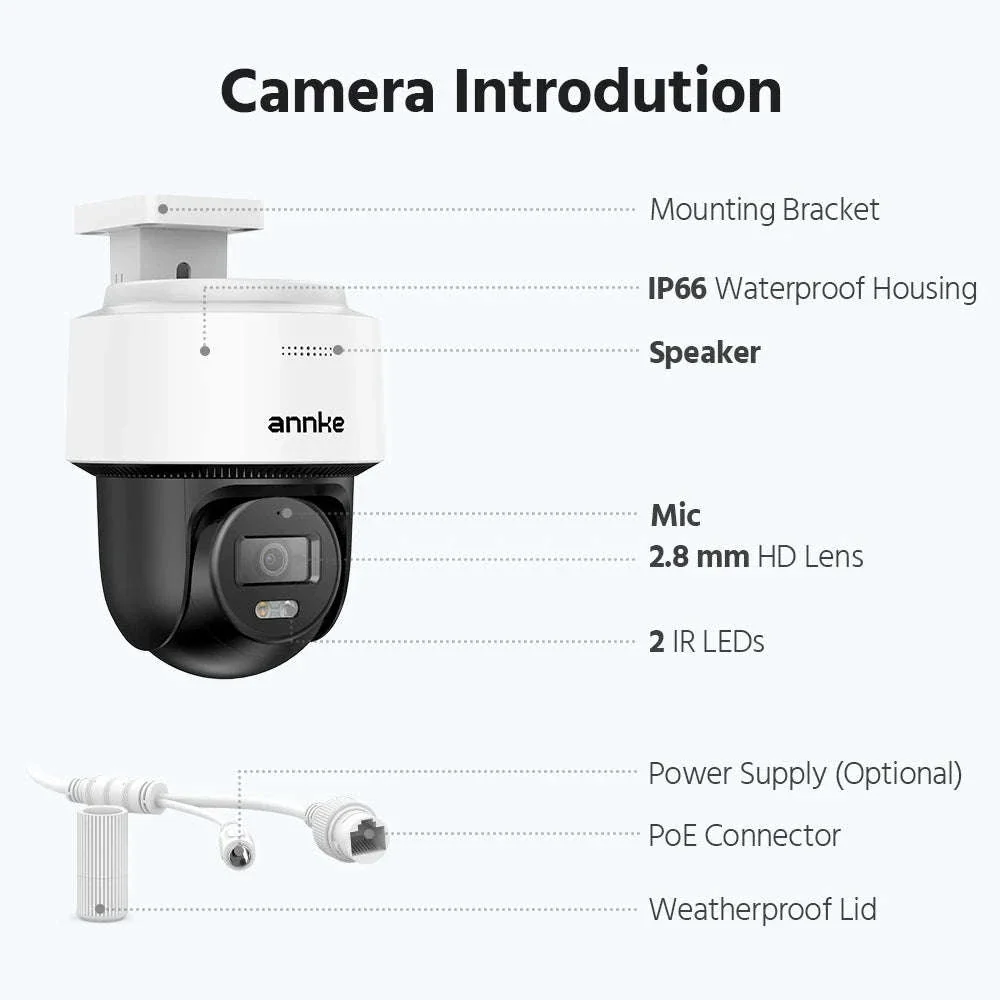 ANNKE 8MP PT Speed Dome PoE Security Camera with Auto-Track - Image 17