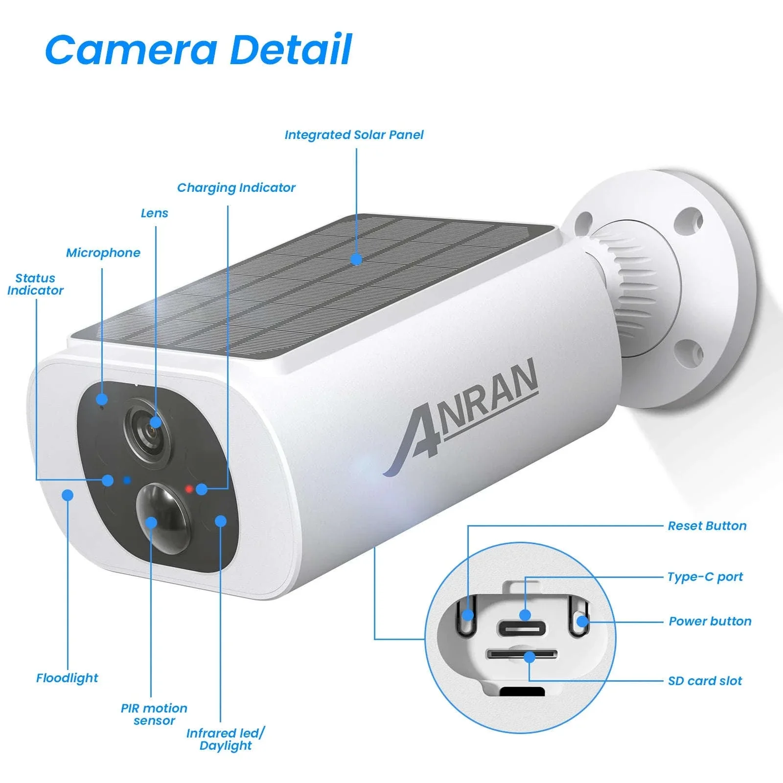 ANRAN 2K Solar Wireless Outdoor Security Camera 4-Pack - Image 18