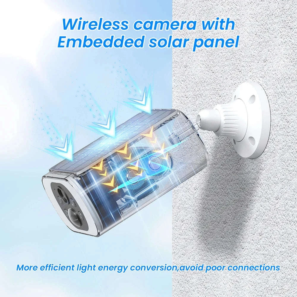 ANRAN 2K Solar Wireless Outdoor Security Camera 4-Pack - Image 2