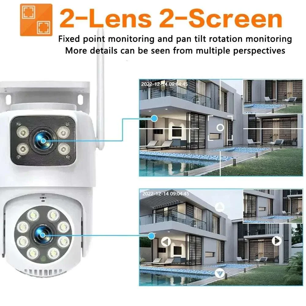 4K 8MP Dual Lens Outdoor PTZ Security Camera with Auto Tracking - Image 10