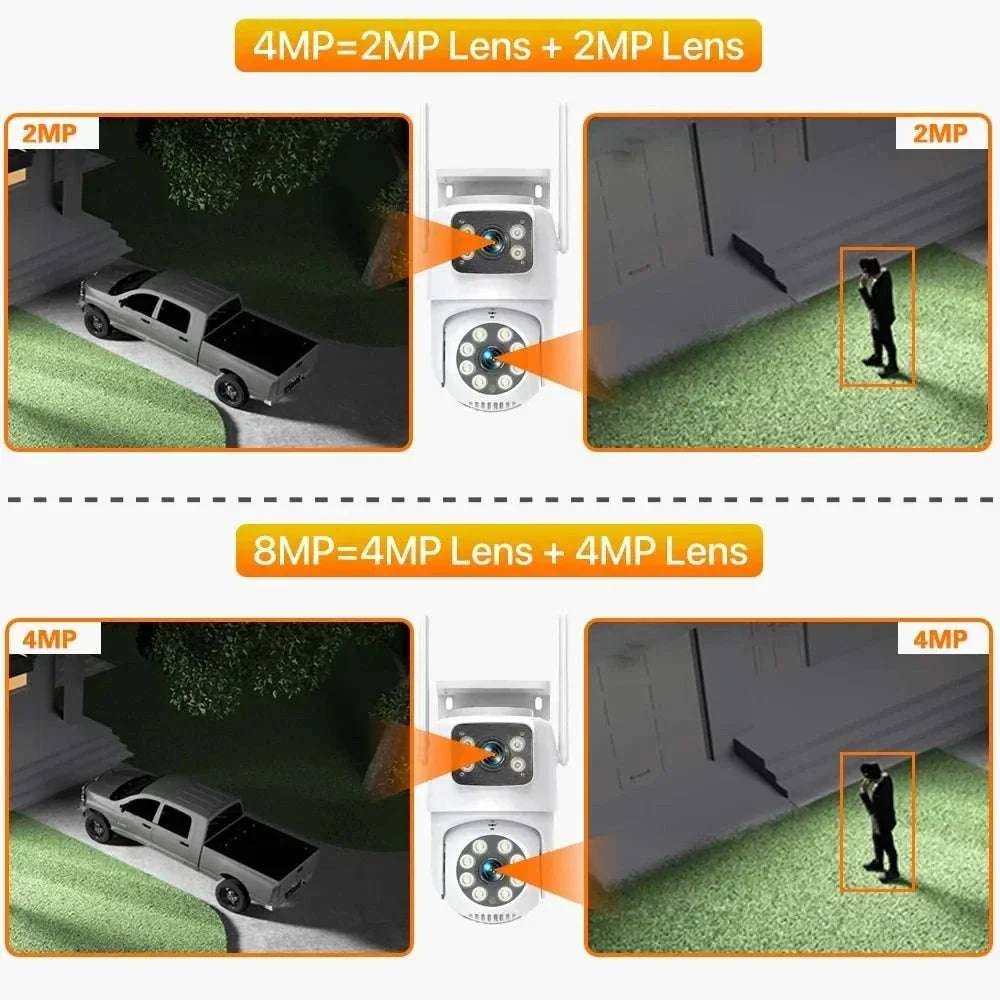 4K 8MP Dual Lens Outdoor PTZ Security Camera with Auto Tracking - Image 9