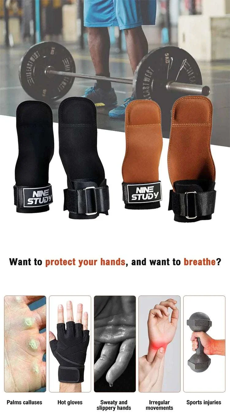 Anti-Slip Gym Gloves with Wrist Straps for Weightlifting Support - Image 8