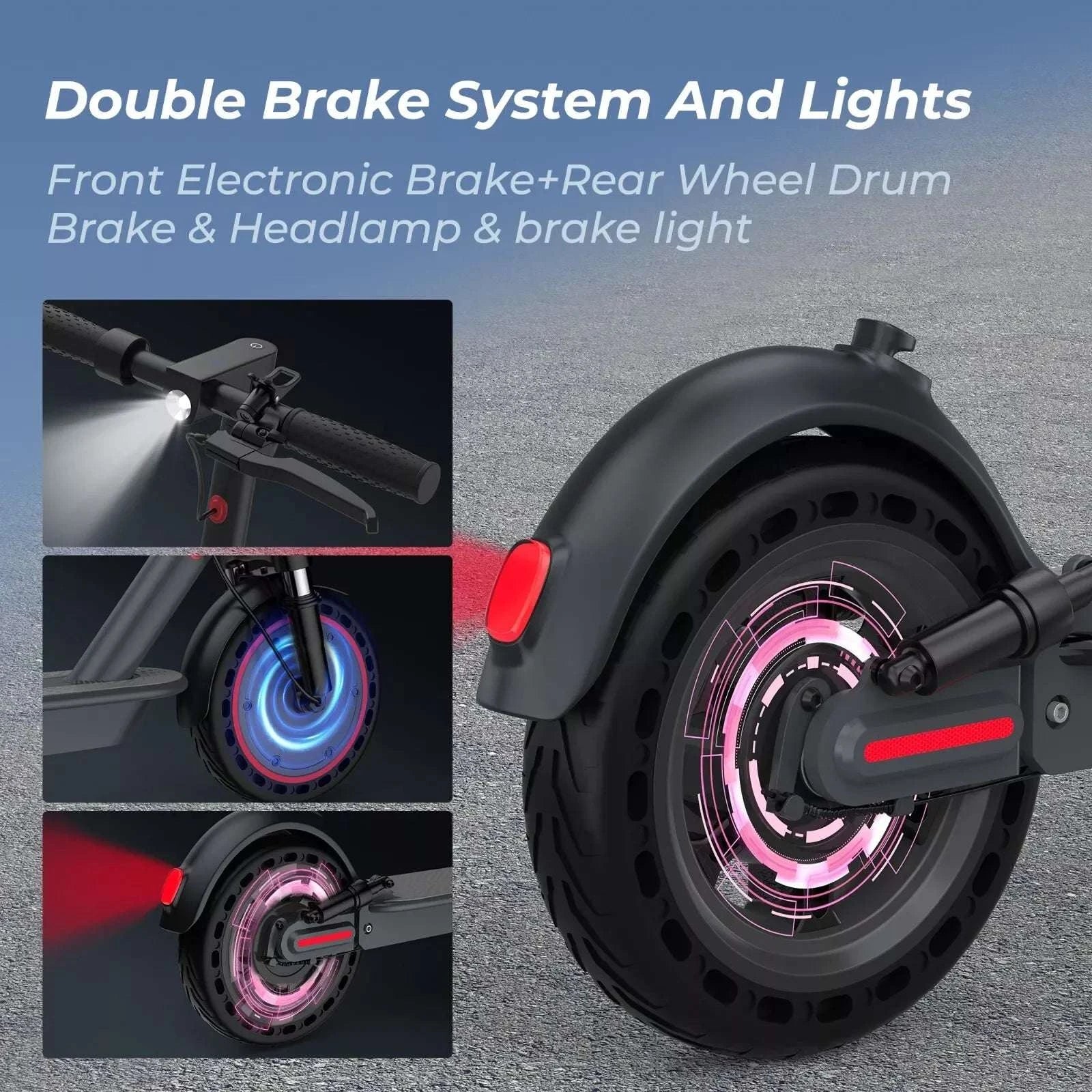 500W Electric Scooter 22MPH Foldable with App Control & Suspension - Image 11