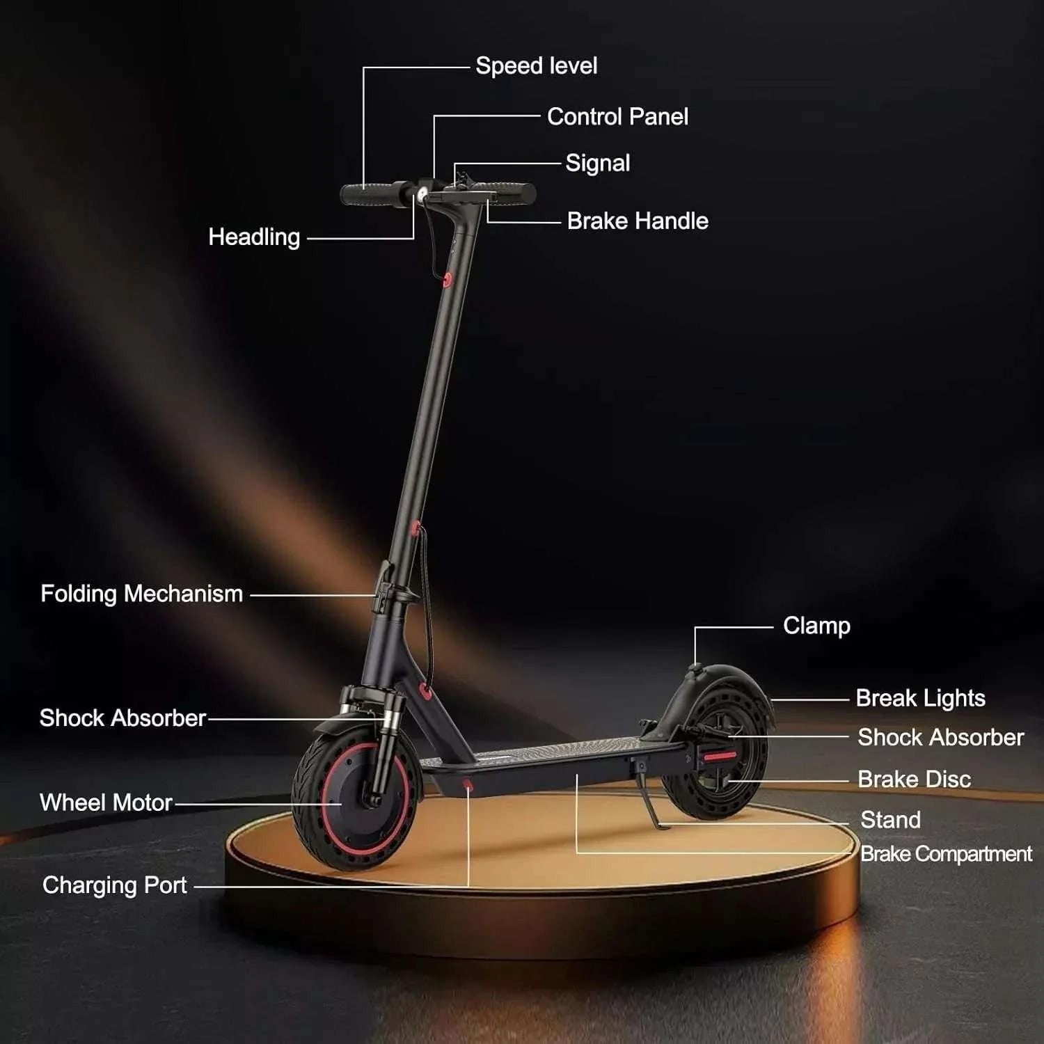 500W Electric Scooter 22MPH Foldable with App Control & Suspension - Image 12