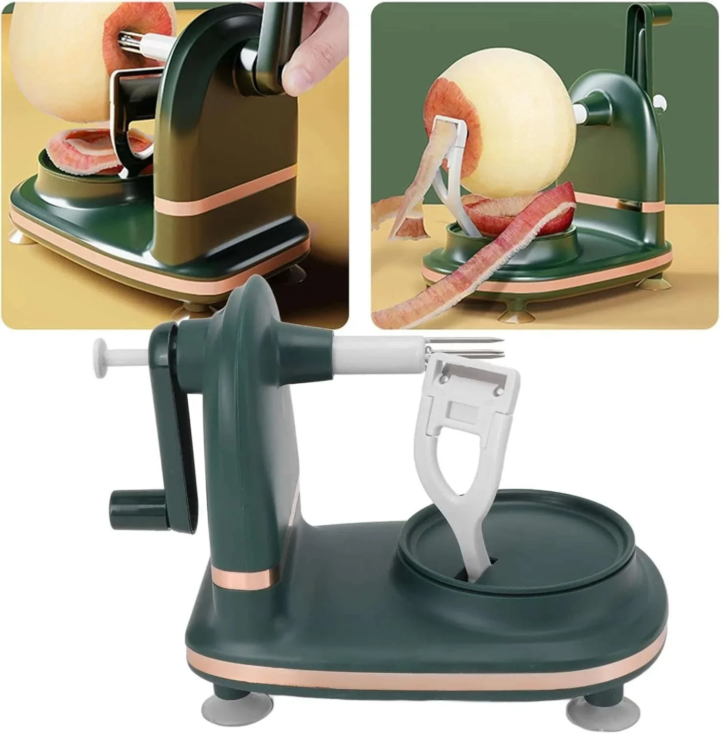 Apple Peeler Slicer Corer with Suction Base for Fast Prep - Image 2