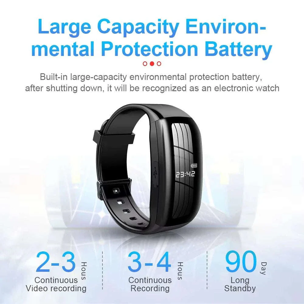 256GB Mini Camera Watch Recorder Bracelet with Full HD 1080P - Image 14