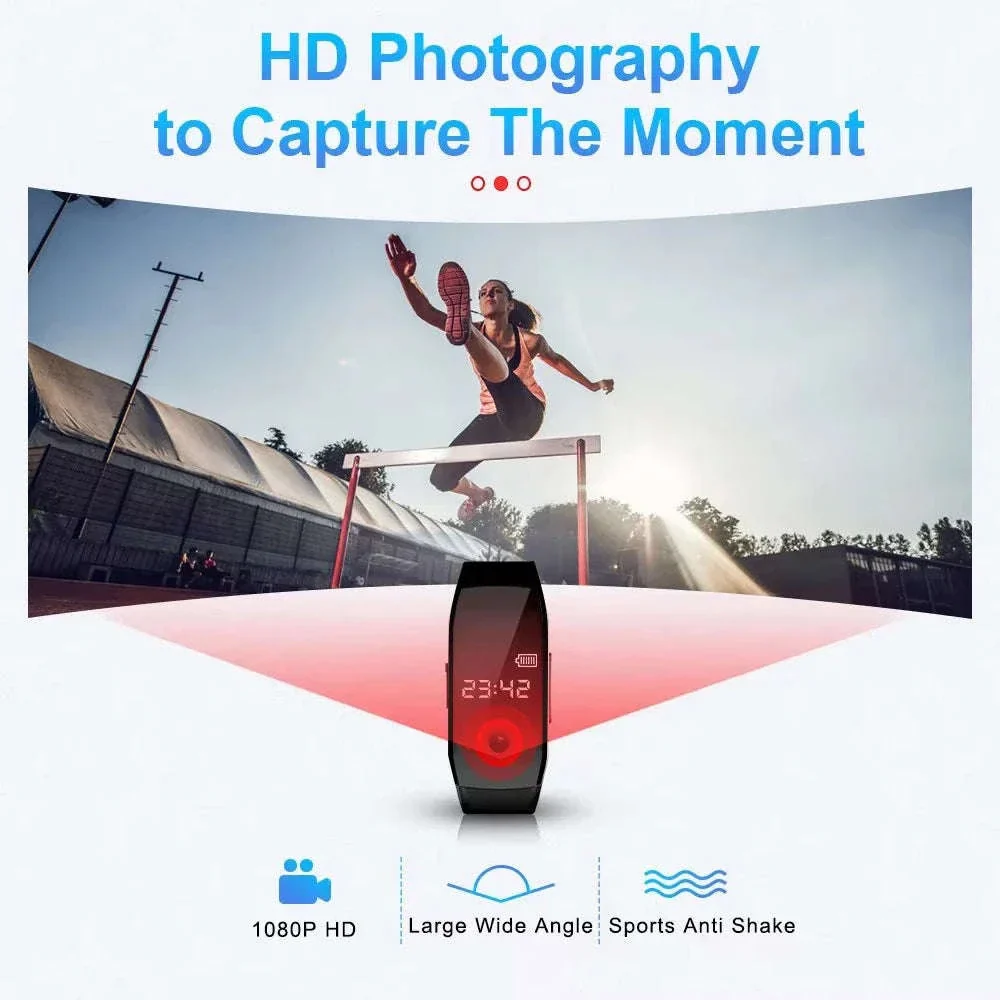 256GB Mini Camera Watch Recorder Bracelet with Full HD 1080P - Image 4
