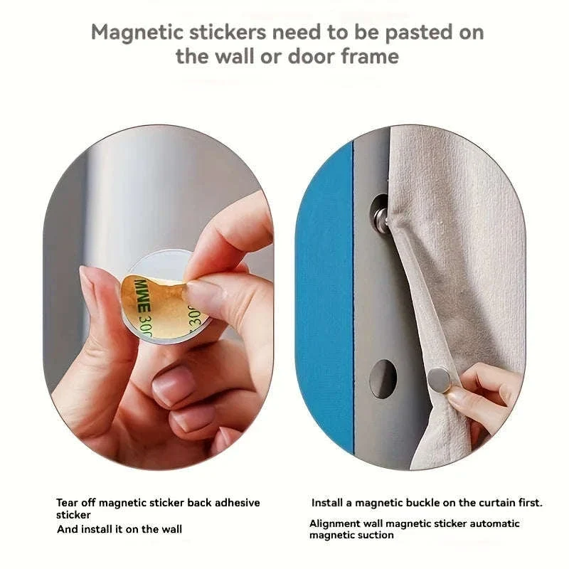 AuraHooks Magnetic Curtain Tieback for Clean, Polished Drapes - Image 5
