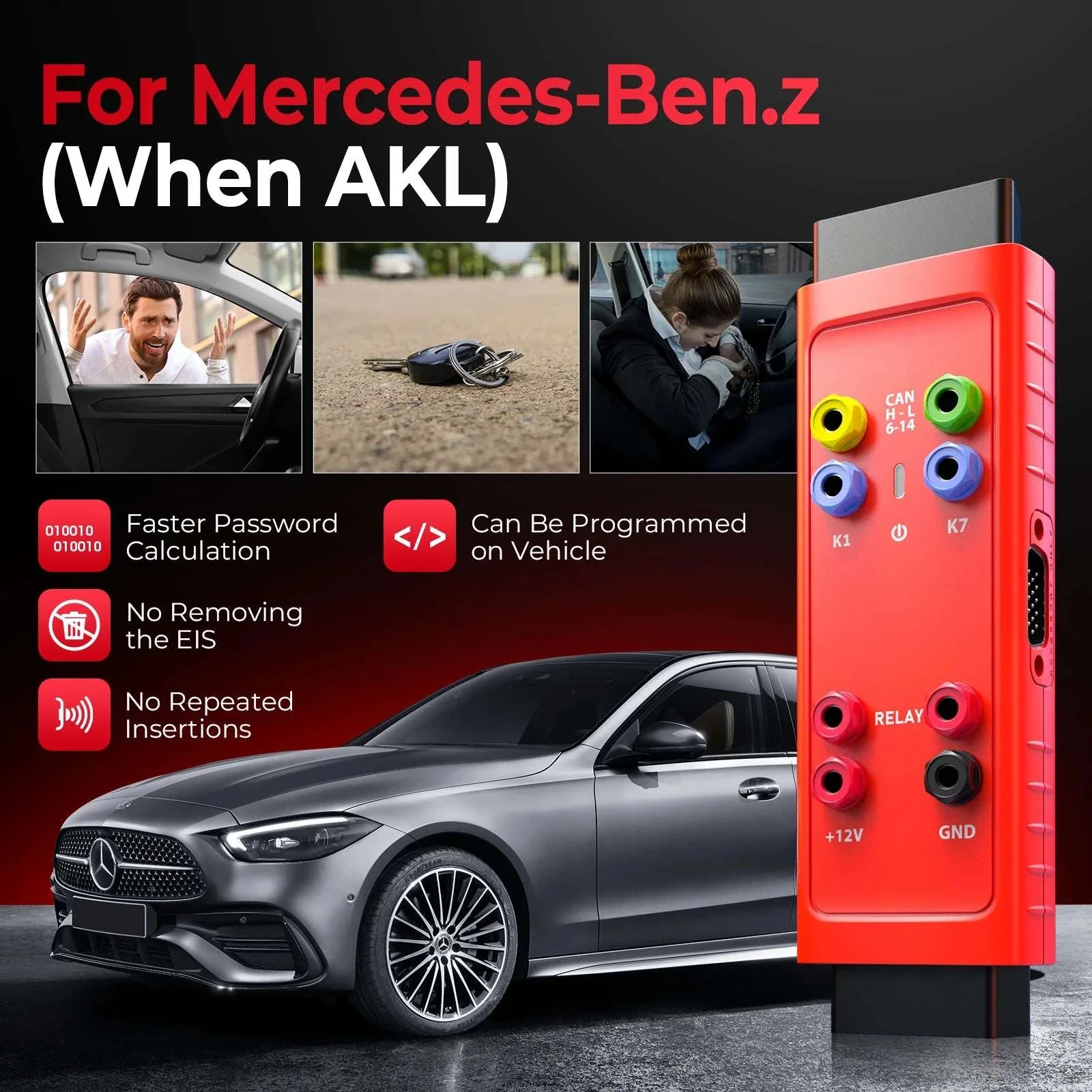 Autel G-BOX3 Key Programming Adapter for Benz BMW IM608 - Image 2