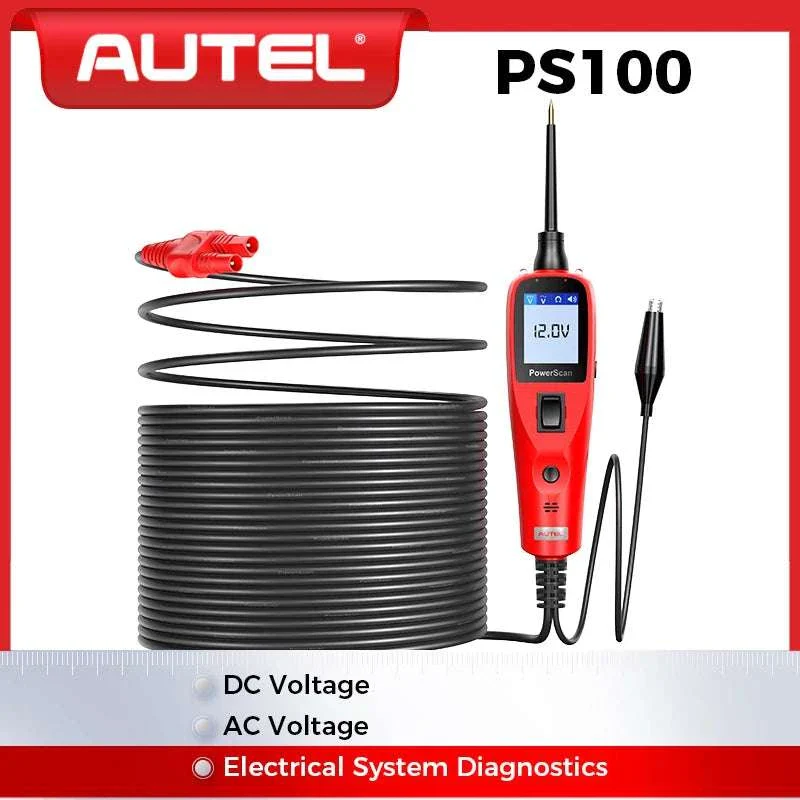 Autel PowerScan PS100 Circuit Tester 12V/24V Automotive Probe Kit - Image 2