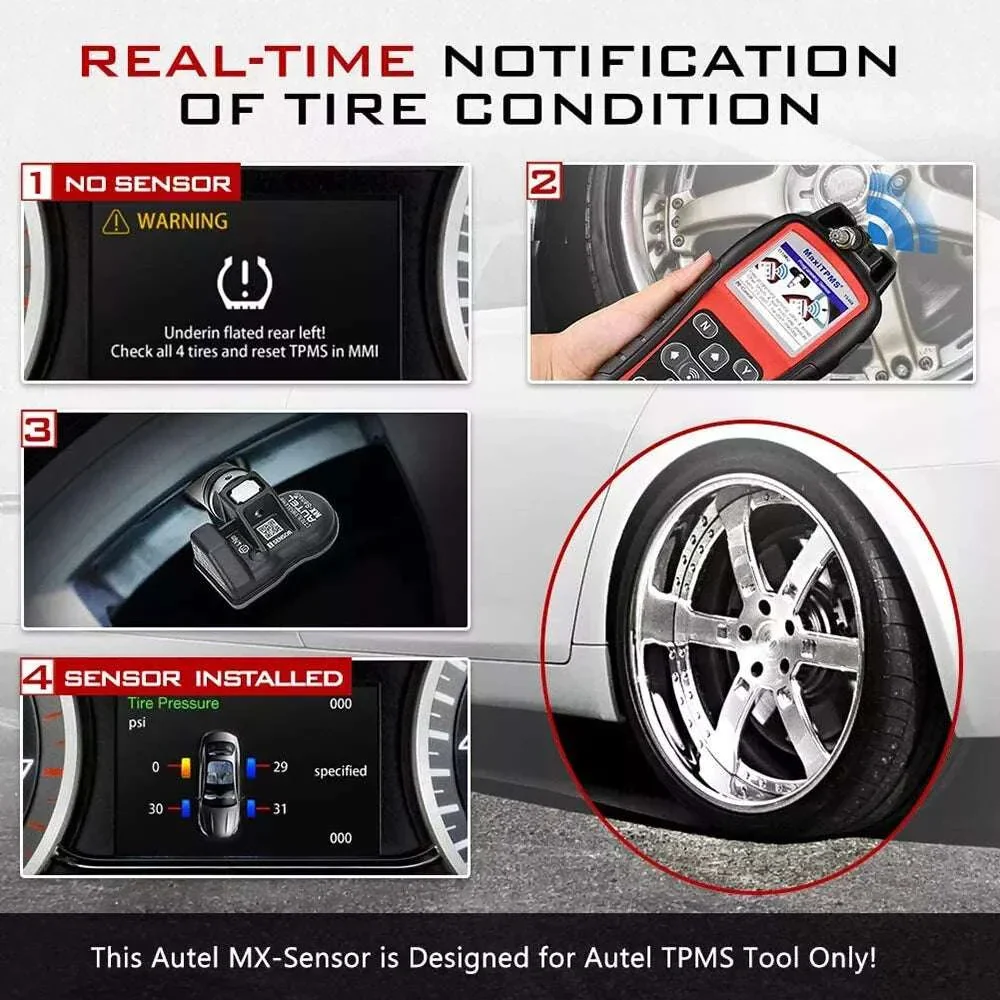 Autel MX-Sensor 2-in-1 TPMS Sensor 315MHz & 433MHz Programmable - Image 3