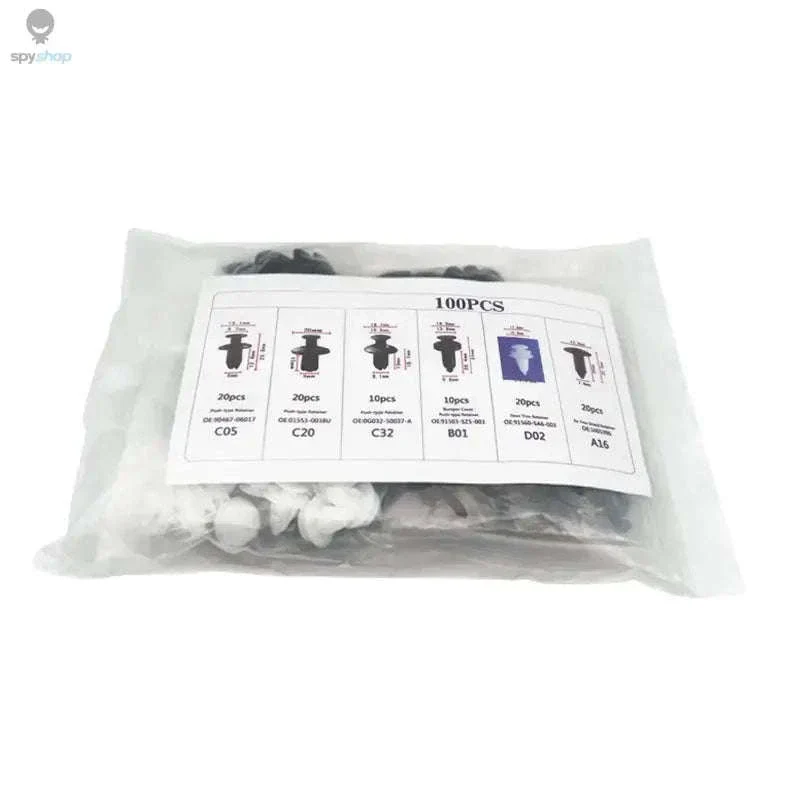 Auto Fastener Clip Mixed Car Body Push Retainer Kit - Image 3