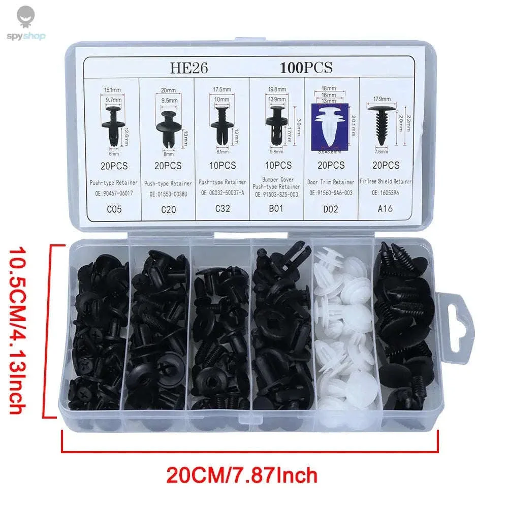 Auto Fastener Clip Mixed Car Body Push Retainer Kit - Image 8