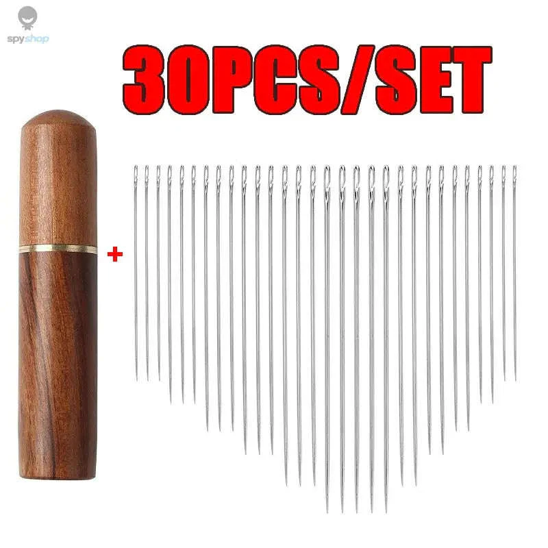 30pcs Automatic Self-Threading Sewing Needles for Easy Stitching - Image 10