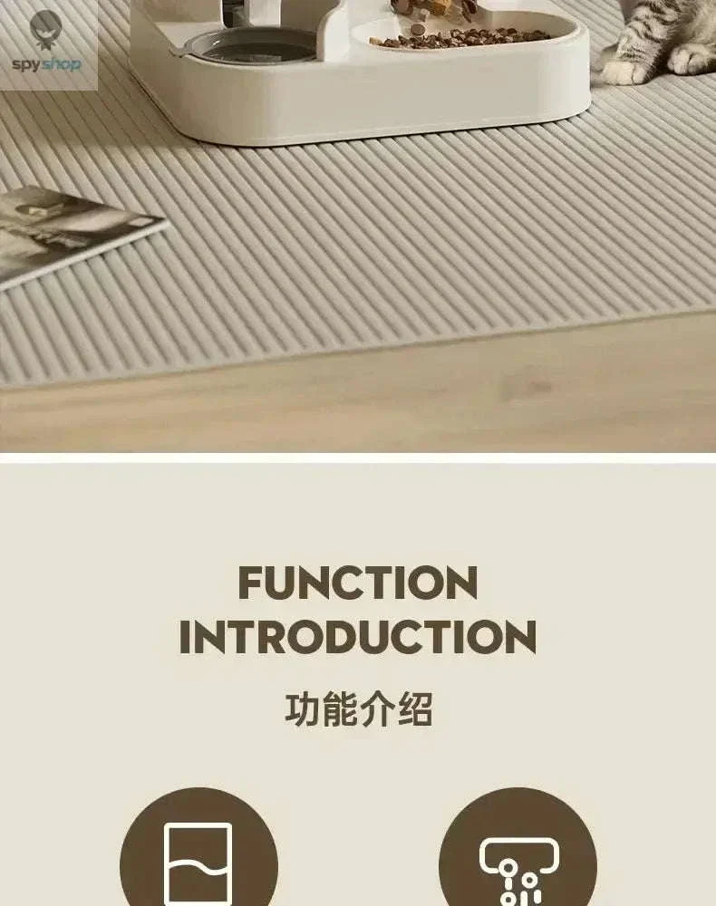 Automatic Pet Feeder with Gravity-Fed Food and Water Storage - Image 8