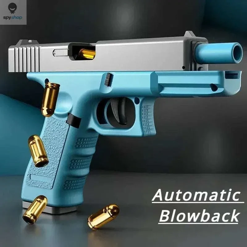 Automatic Shell Ejection Toy Pistol Gun for Action Play