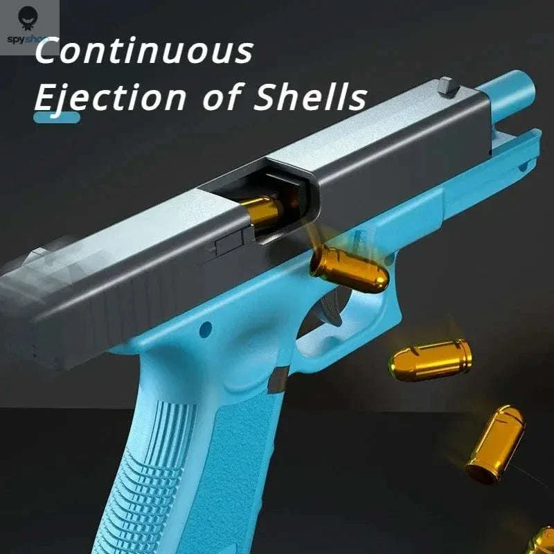 Automatic Shell Ejection Toy Pistol Gun for Action Play - Image 3