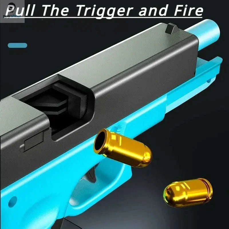 Automatic Shell Ejection Toy Pistol Gun for Action Play - Image 4
