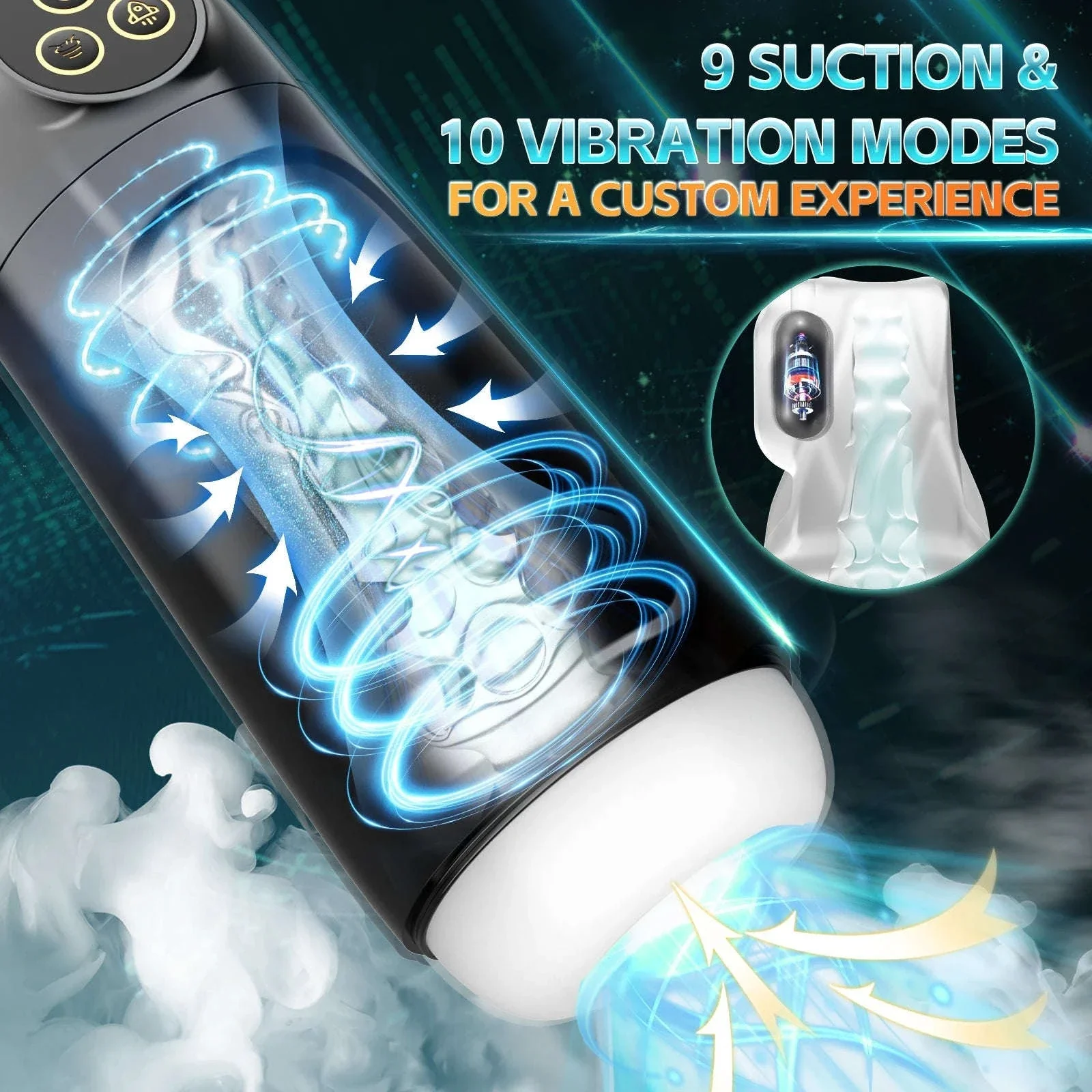 Automatic Male Masturbator with Suction and Vibration Modes - Image 2