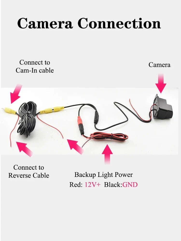Reverse Camera for Volkswagen and Audi Parking Backup View - Image 9