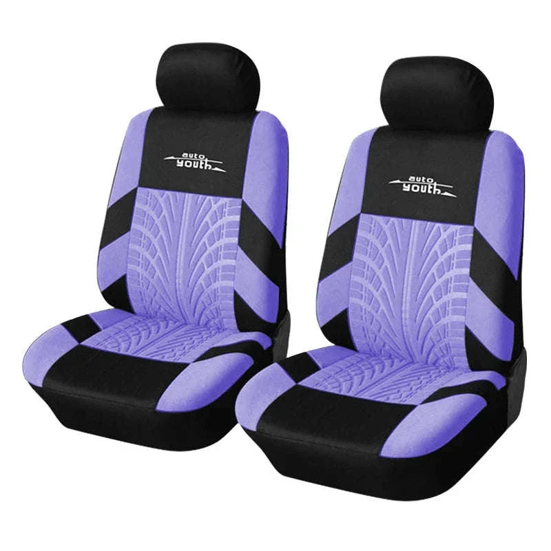 Embossed Tire Track Car Seat Covers with Full Interior Protection - Image 24