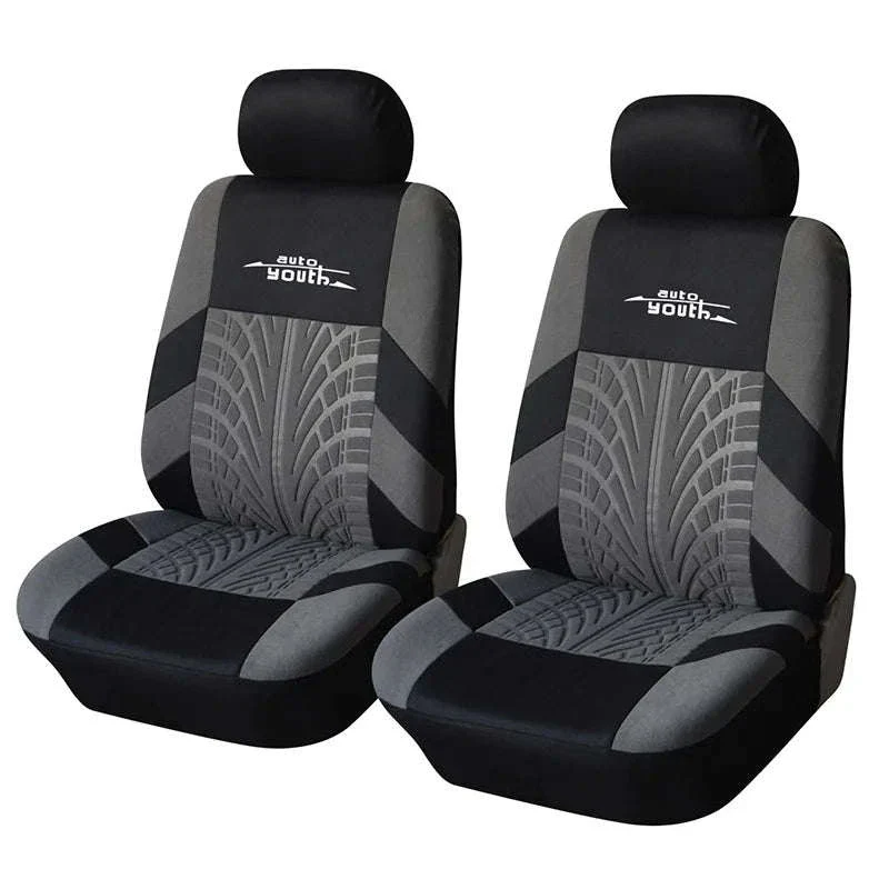 Embossed Tire Track Car Seat Covers with Full Interior Protection - Image 36
