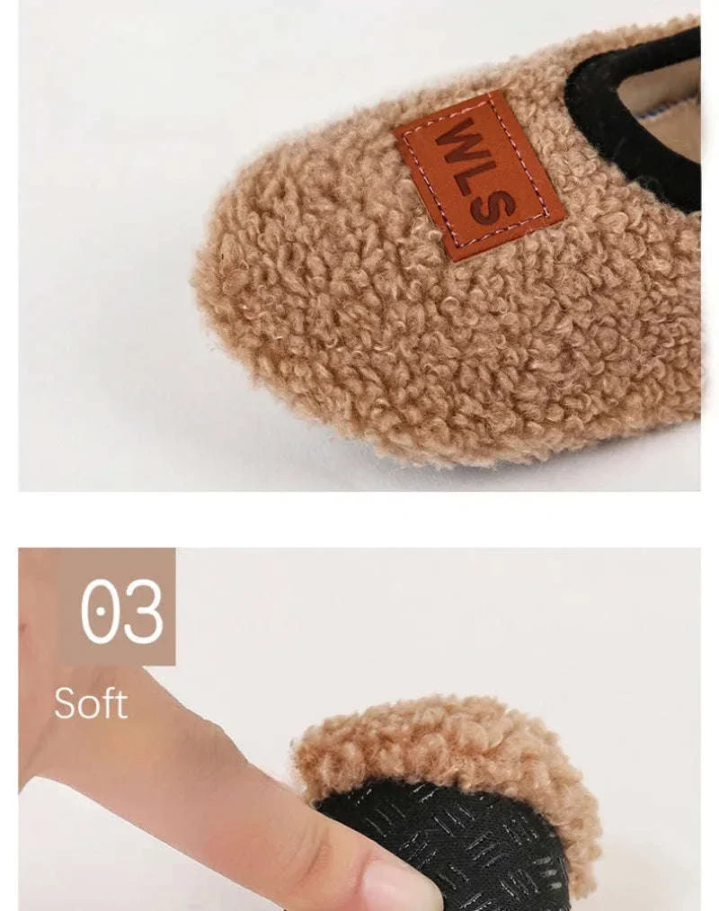 Autumn Winter Baby Slippers with Plush Anti-Slip Comfort - Image 9