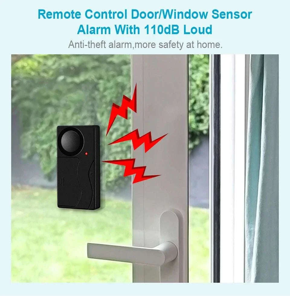 Wireless Vibration Alarm with Remote Control for Home Security - Image 12