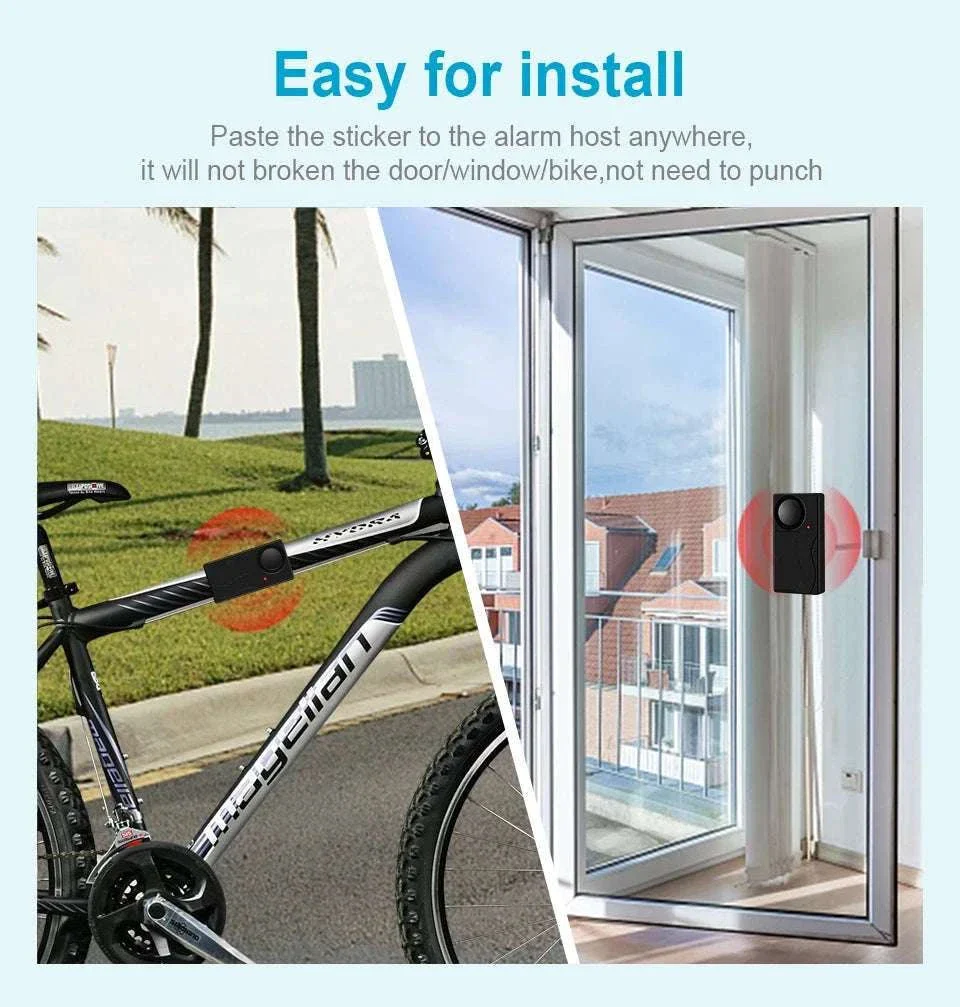 Wireless Vibration Alarm with Remote Control for Home Security - Image 17