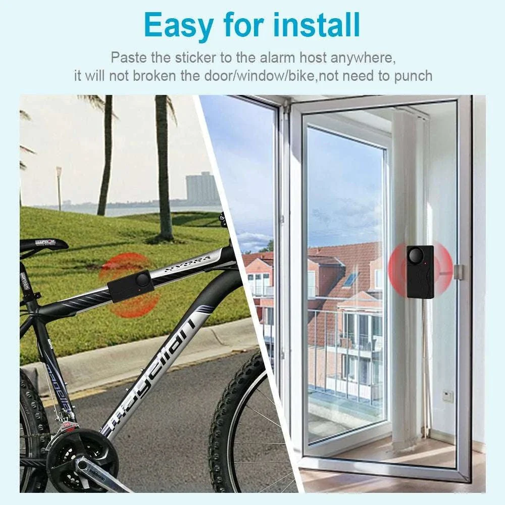 Wireless Vibration Alarm with Remote Control for Home Security - Image 5