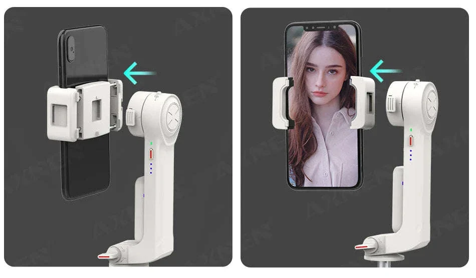 AXNEN A10 Smartphone Gimbal Stabilizer with Fill Light - Image 11