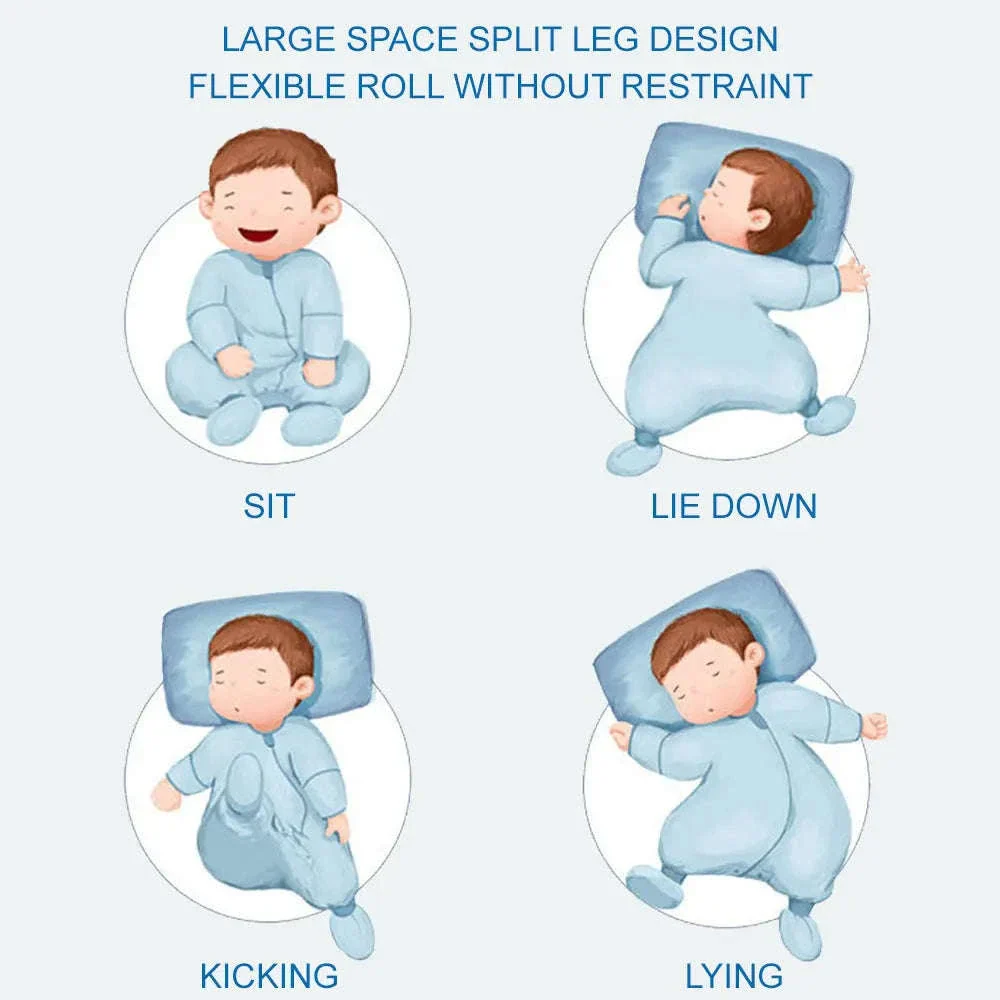 Baby Cartoon Split-Legged Sleepsack with Detachable Sleeves - Image 10