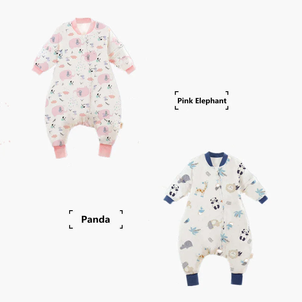 Baby Cartoon Split-Legged Sleepsack with Detachable Sleeves - Image 14