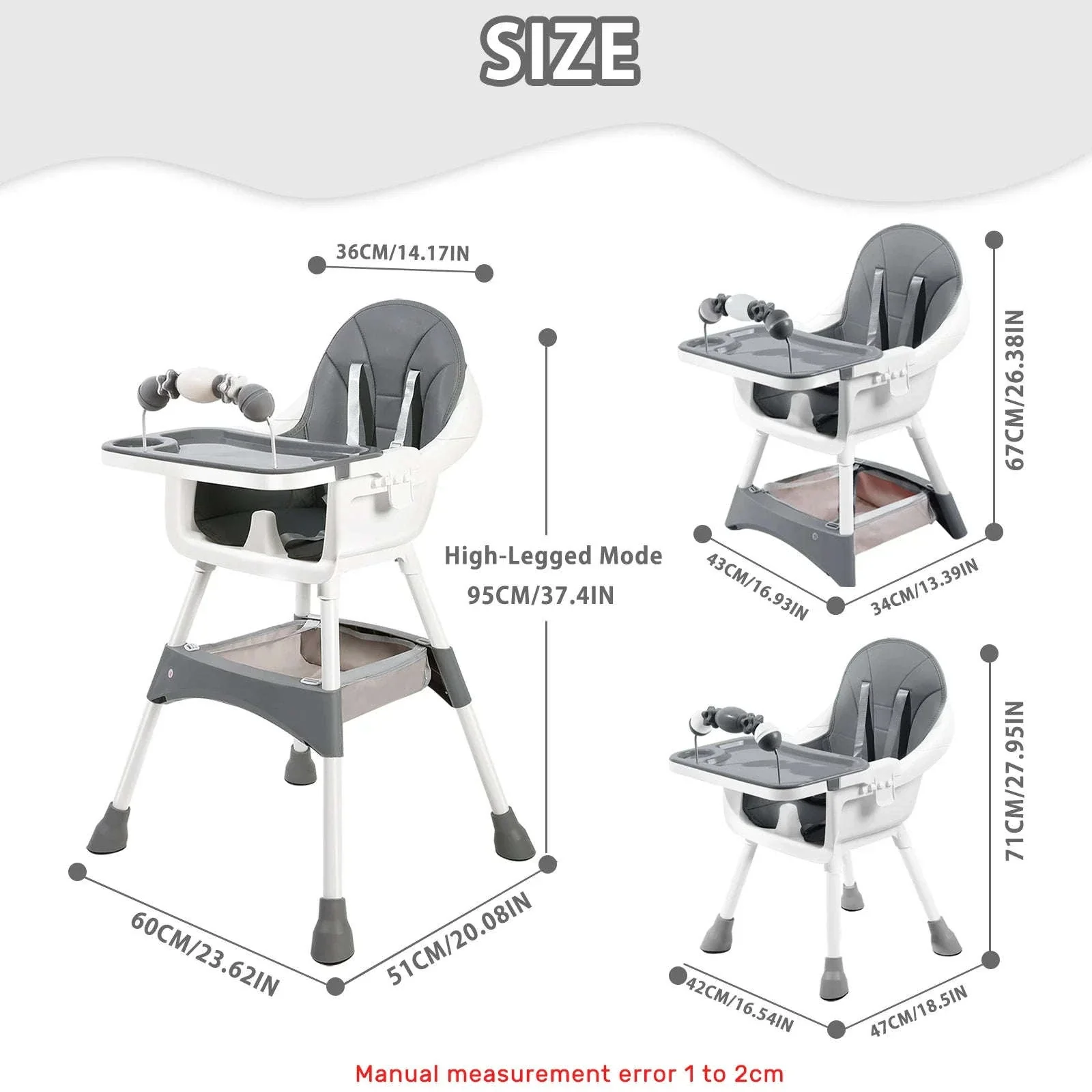 Convertible Baby High Chair for Meals, Play, and Growth - Image 2