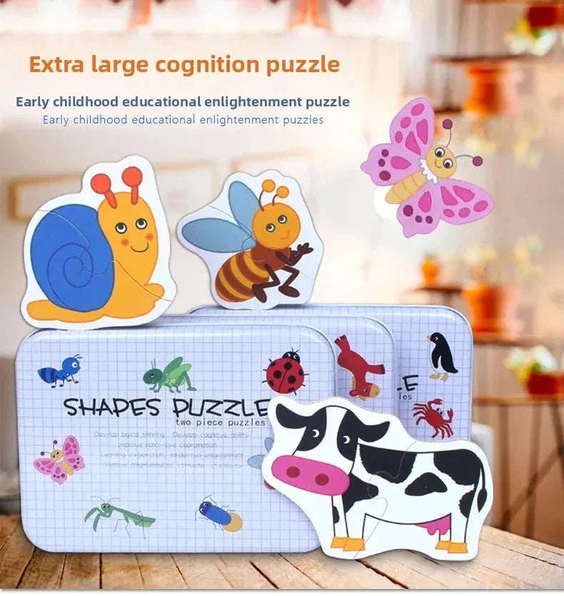Montessori Wooden Puzzle Educational Toy for Early Learning - Image 59