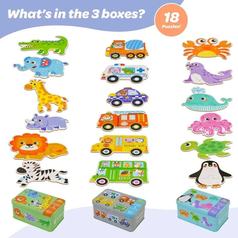 Montessori Wooden Puzzle Educational Toy for Early Learning - Image 6