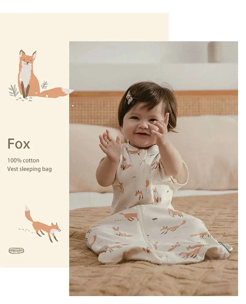Baby Sleeping Bag Newborn Swaddle Thin Cotton Sack - Image 13
