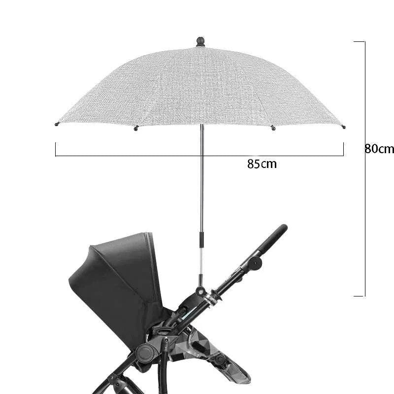Baby Stroller Umbrella with UV Protection and Adjustable Shade - Image 3
