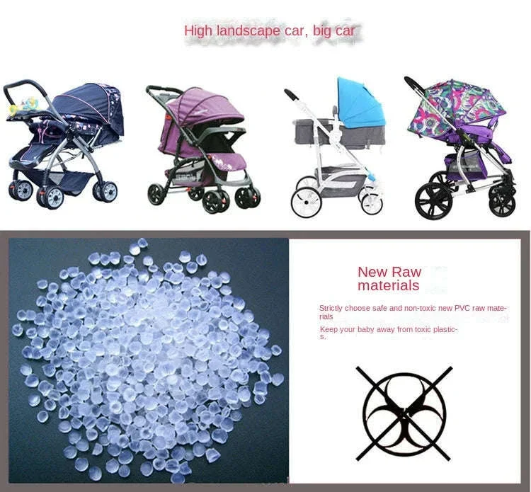Universal Baby Stroller Rain Cover for Wet, Windy Walks - Image 10