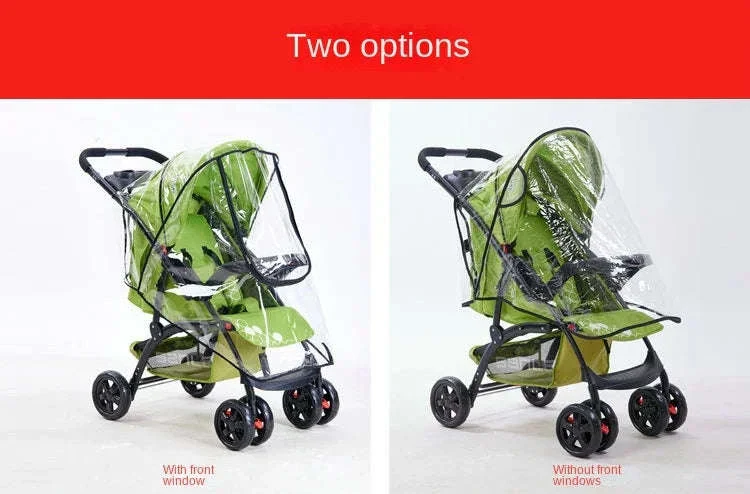 Universal Baby Stroller Rain Cover for Wet, Windy Walks - Image 11