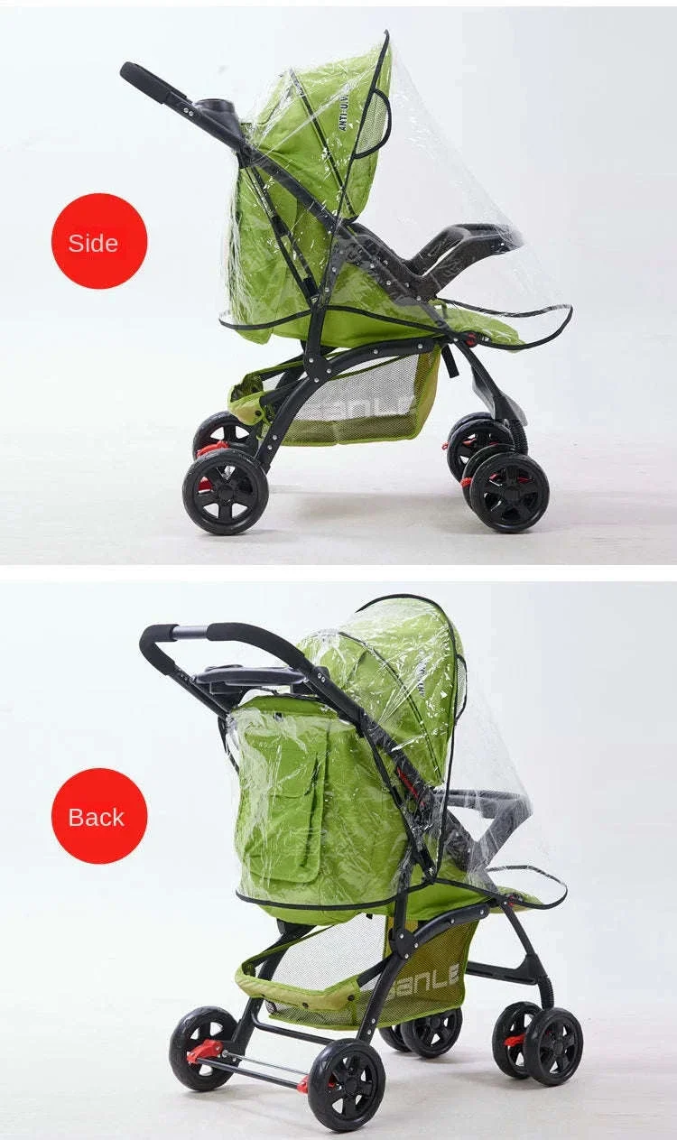 Universal Baby Stroller Rain Cover for Wet, Windy Walks - Image 15