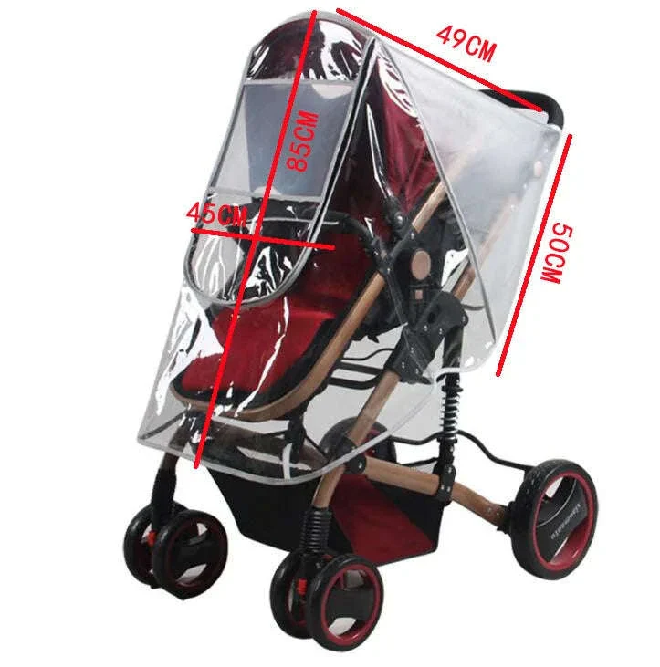 Universal Baby Stroller Rain Cover for Wet, Windy Walks - Image 16