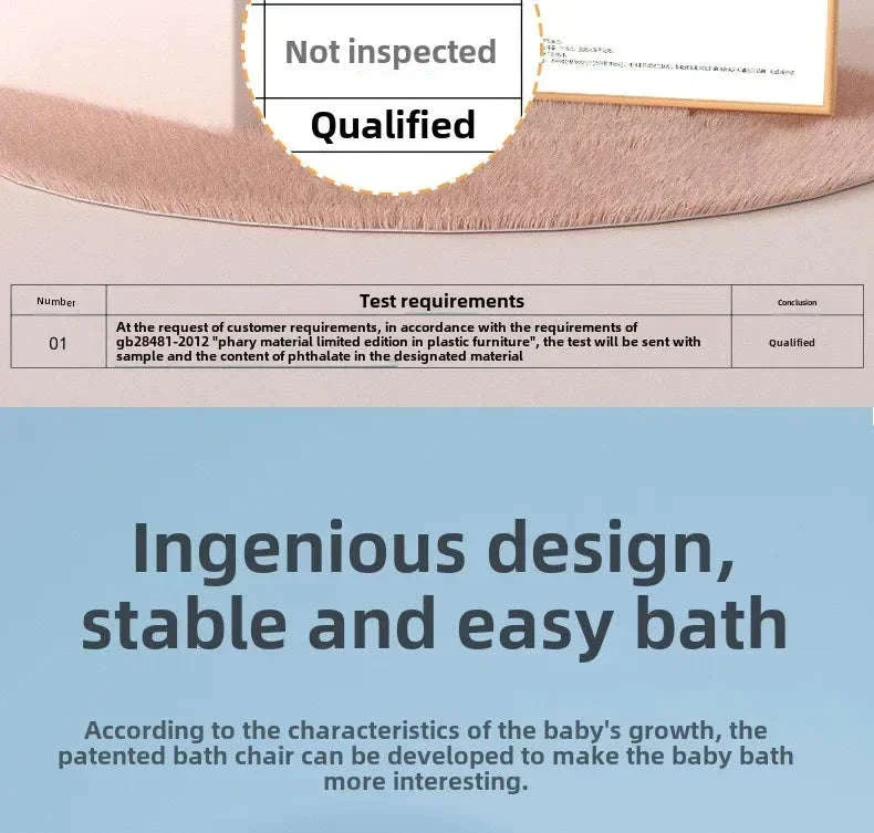 Baby Bathtub Seat for Steady, Comfortable Bath Time - Image 9