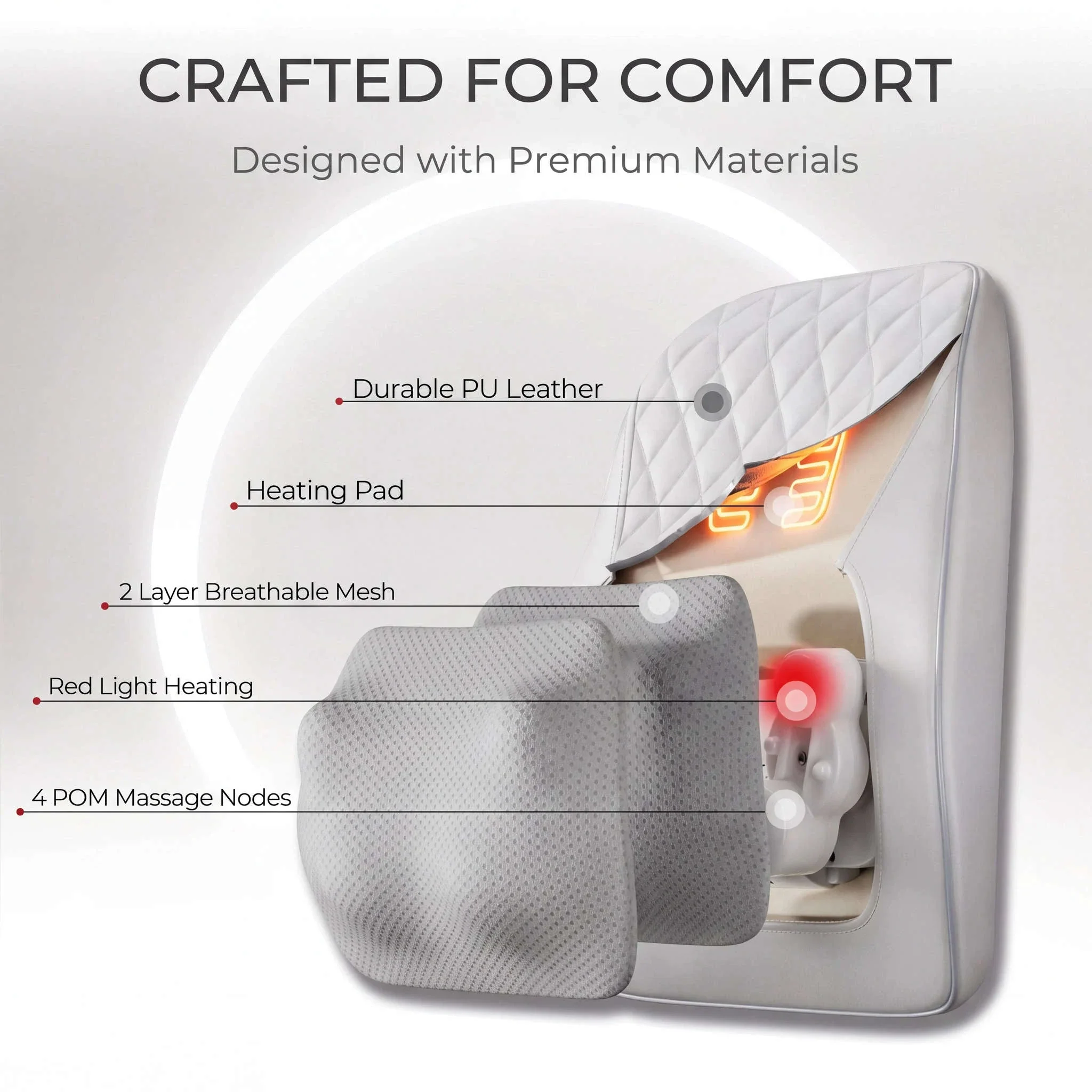 3D Kneading Back & Neck Massager Pillow for Deep Muscle Relief - Image 13