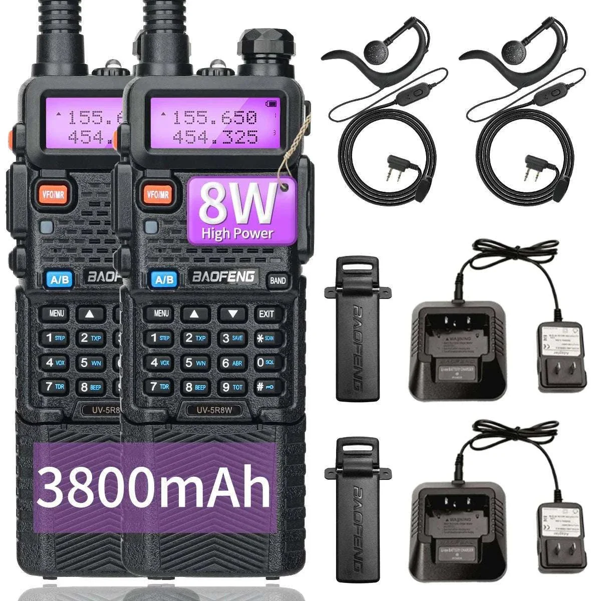 BaoFeng UV-5R 8W Dual-Band Walkie Talkie Radio - Image 26