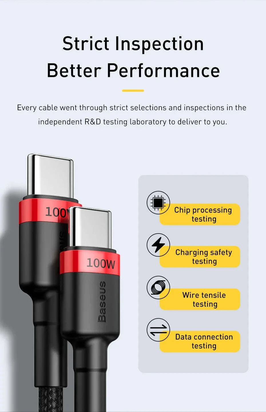 Baseus 100W USB-C to USB-C Fast Charging Cable - Image 11